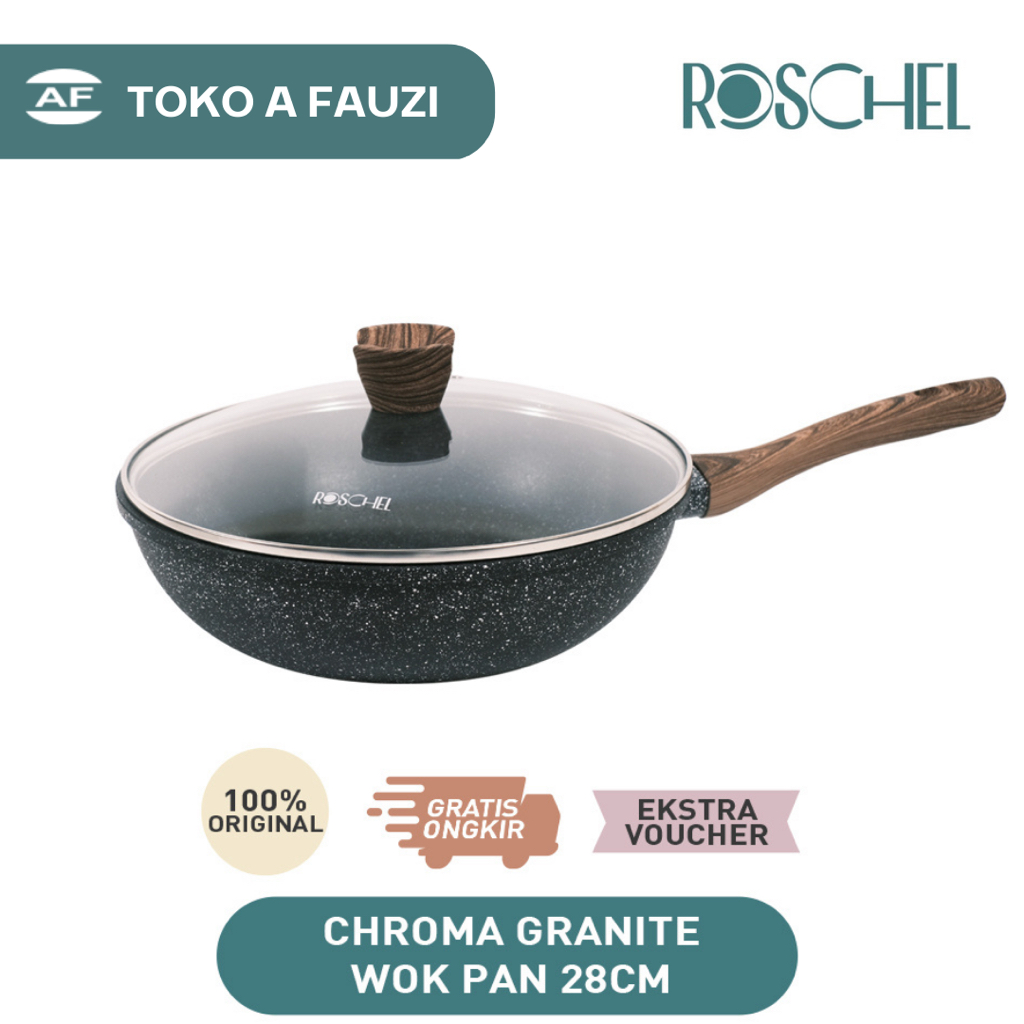 Chroma Series Granite Wok 28cm