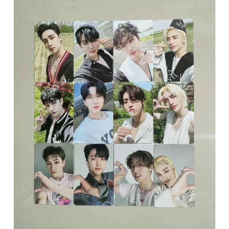 STRAY KIDS Maxident Photocards Bangchan Changbin Hyunjin Han 3 ver. (Go, T-Crush, Heart)