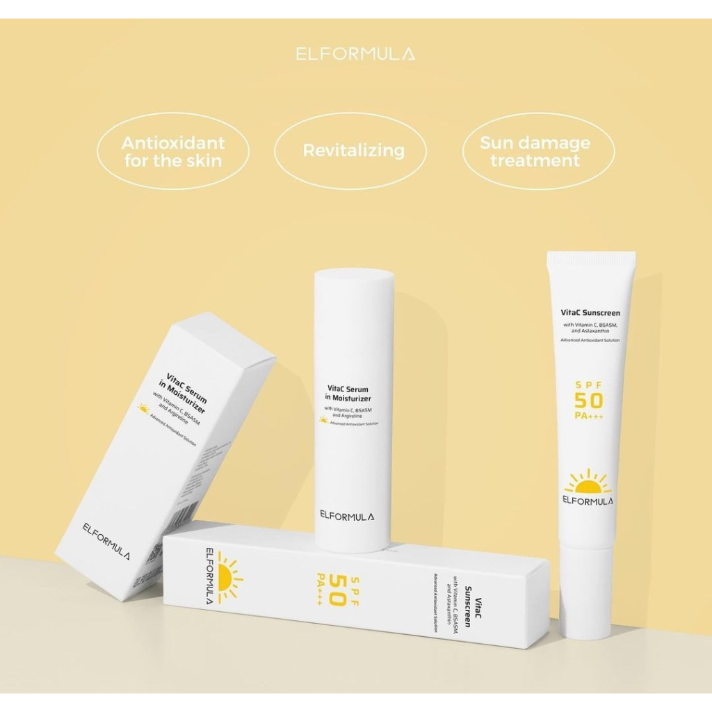 ELFORMULA VitaC Series | VitaC Sunscreen | VitaC Moisturizer | BPOM