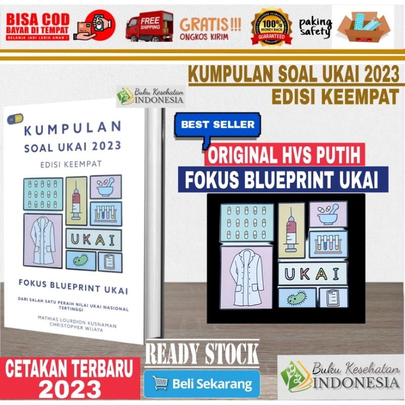 KUMPULAN SOAL UKAI 2023 EDISI 4 EXPERT PHARMACIST EDISI 8 MODUL BELAJAR OBAT 2022 BUKU FARMASI LENGK