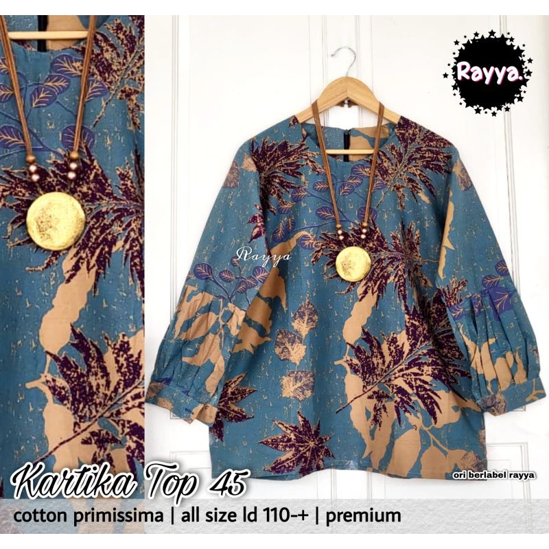 blus kartika top balon batik solo blus batik blus wanita