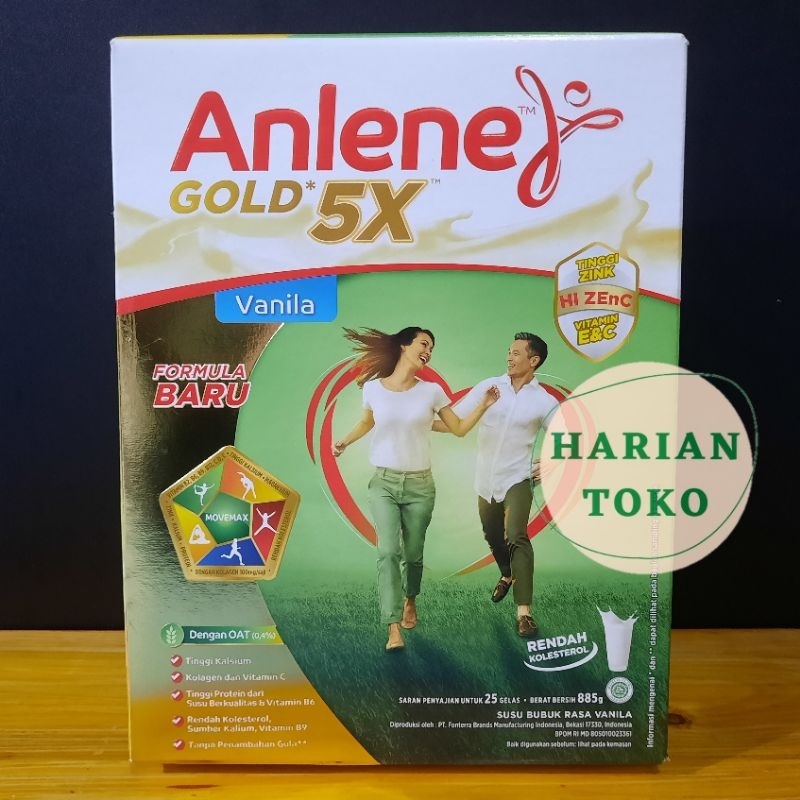 

Anlene Gold 5X Vanila 850 g Susu Bubuk Lansia