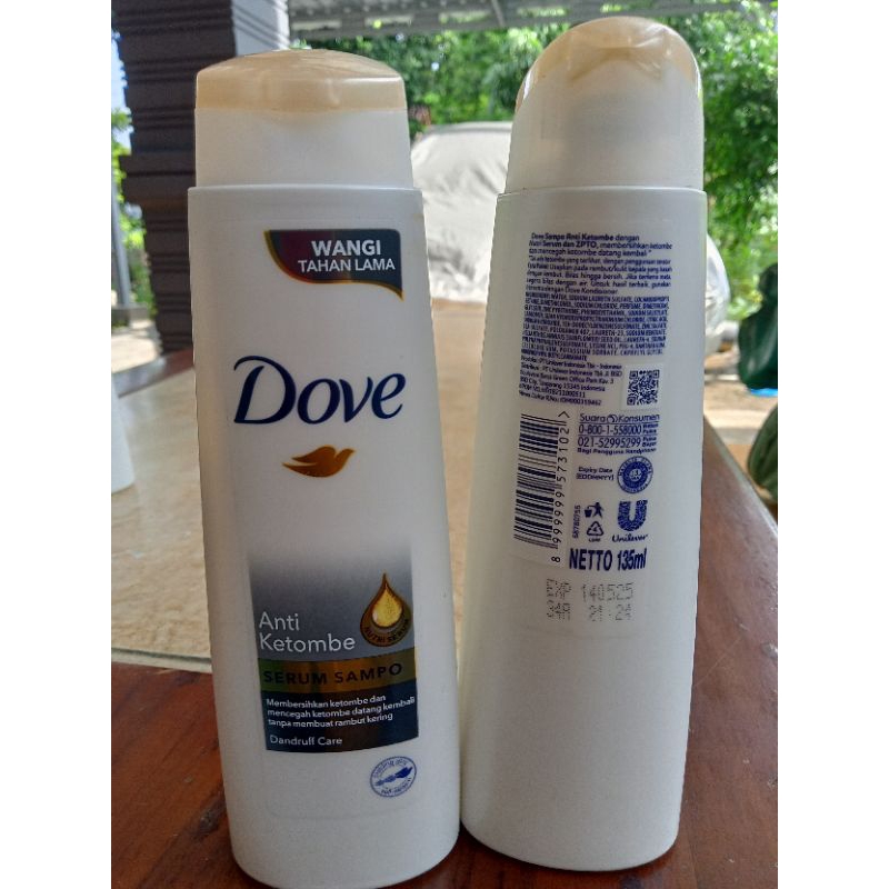 DOVE serum shampo total damage treatment dan dandruff care 135ml