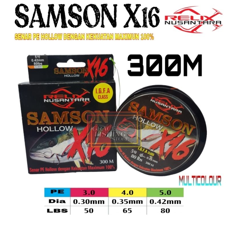 Senar Pancing Relix Nusantara Samson x16 300 Meter
