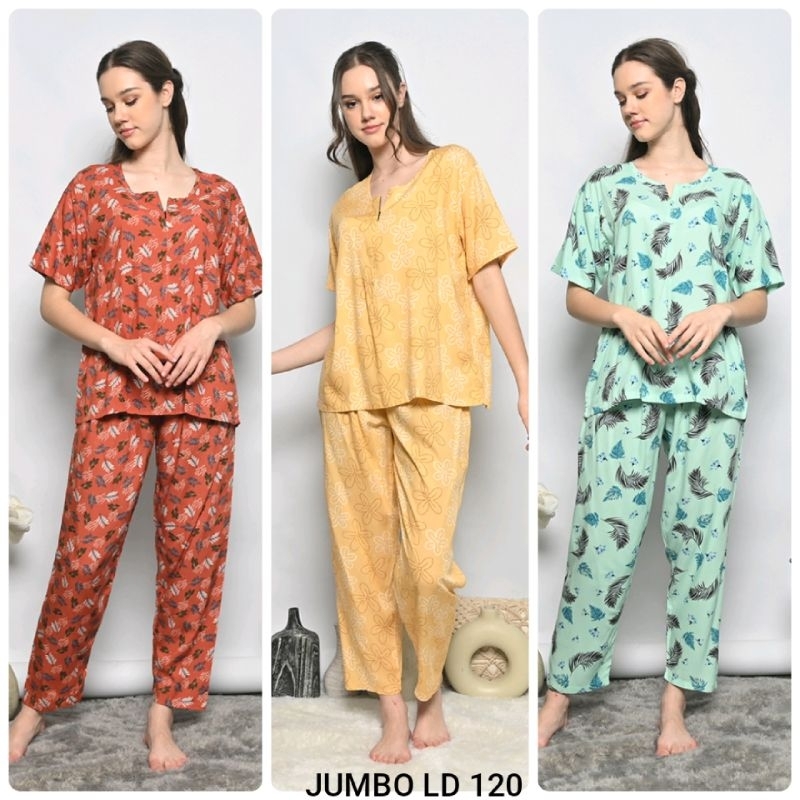 STELAN JUMBO RAYON CELANA PANJANG LENGAN PENDEK