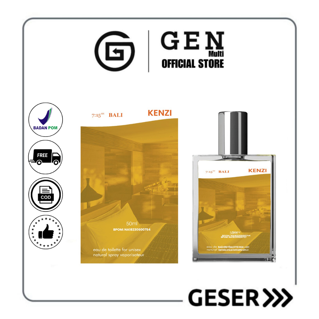 GEN -  [BPOM] Parfum Kenzi Bali 50ml Premium / Parfum Kenzi Bali 50ml / Minyak Wangi Unisex 50ml