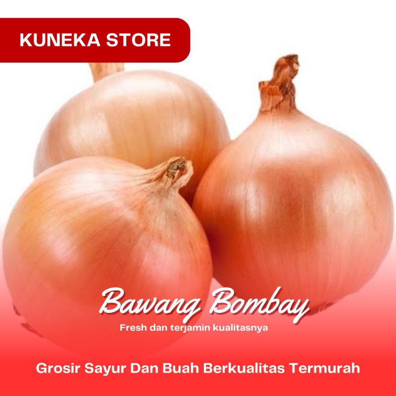 

BAWANG BOMBAI BOMBAY FRESH GOOD QUALITY 1 pcs Per pack