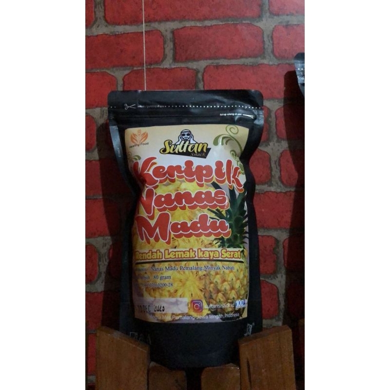 

keripik nanas madu rasa coklat
