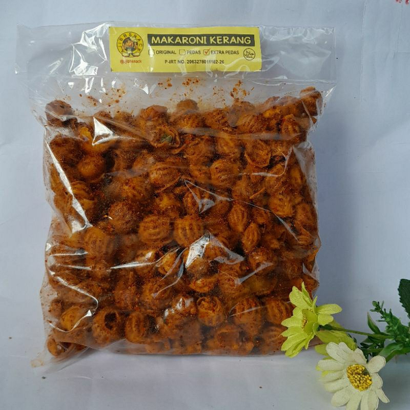 MAKARONI KERANG RENYAH DAUN JERUK jumbo 1Kg