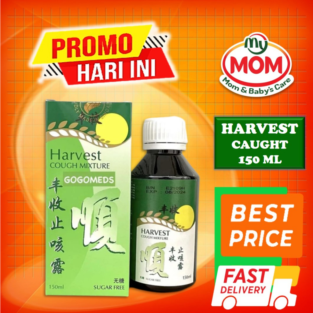 [BPOM] Harvest Cough Mixture 150ml / Harvest Obat Batuk Sirup Herbal 150 ml / MY MOM