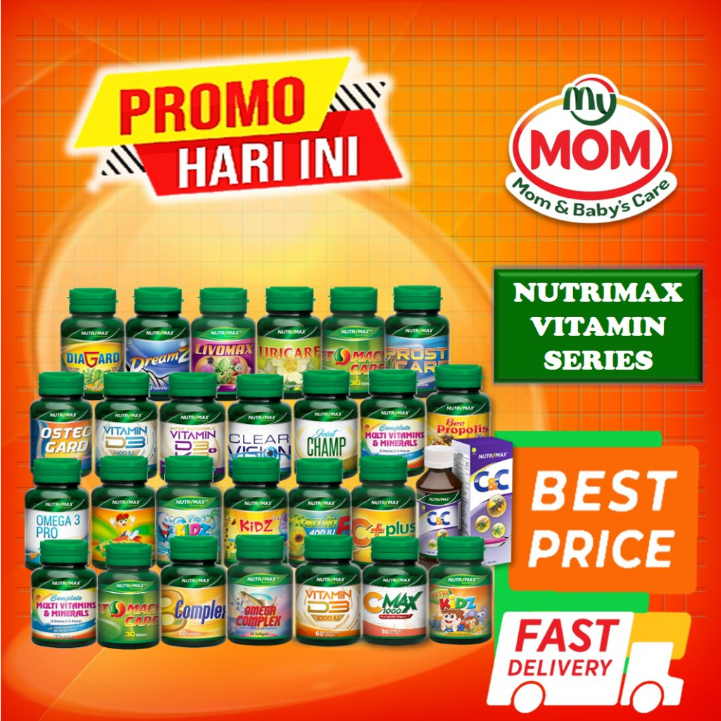 [BPOM] Nutrimax C+ Junior Isi 60 Tablet / Vitamin C Anak / MY MOM