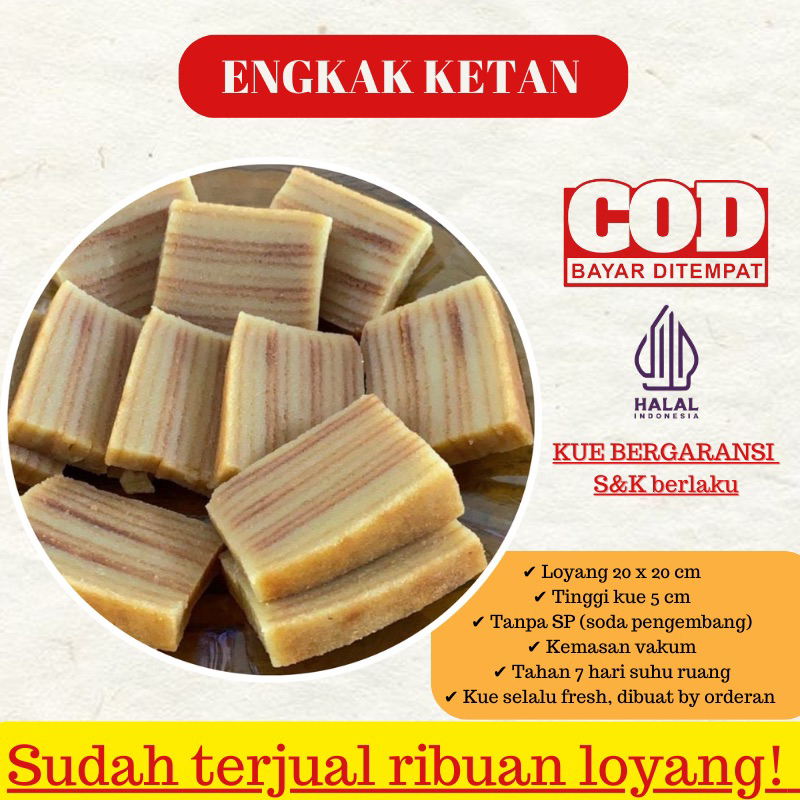 

ENGKAK KETAN / KUE BASAH LAPIS LEGIT ENGKAK ENGKA KETAN