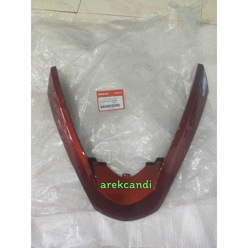 cover garnish V tameng panel lampu depan PCX 150 cbu led merah glossy ORI ahm