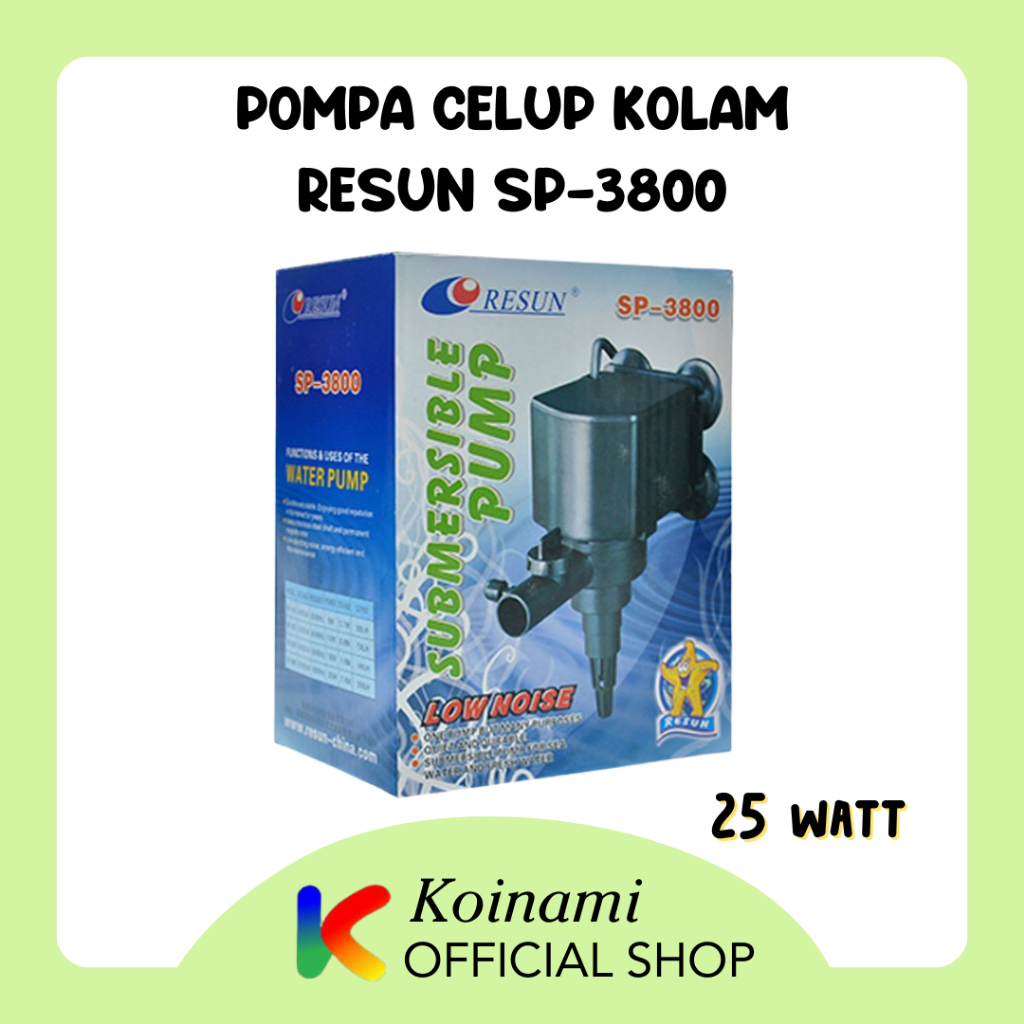 RESUN SP-3800 / pompa celup kolam ikan koi / aquarium aqua scape / sirkulasi / pump