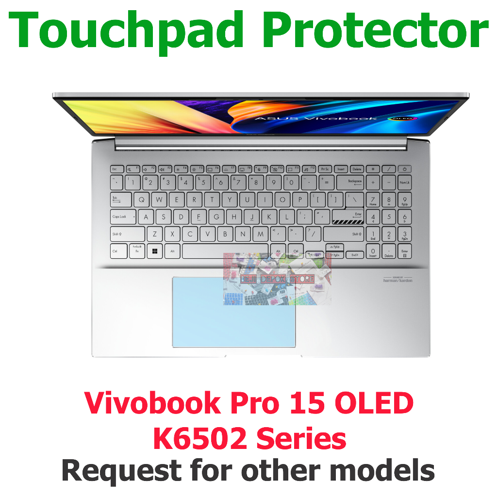 Touchpad Protector Anti Gores Asus Vivobook Pro 15 OLED K6502 Series