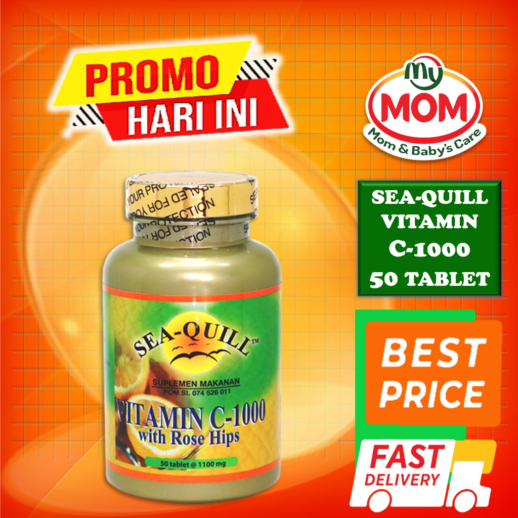 [BPOM] Sea-Quill Vitamin C 1000 Isi 50s / Sea Quill / Seaquill / Vitamin Daya Tahan Tubuh / MY MOM