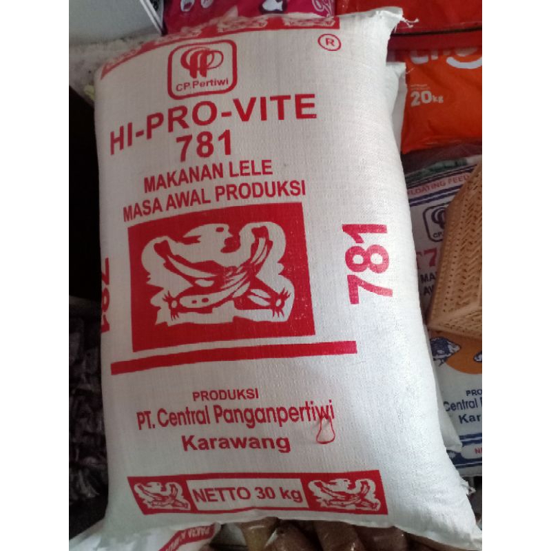 PELET IKAN 781 HI-PRO-VITE/ 781-3/ 781 POLOS  1SAK ISI 30 KG