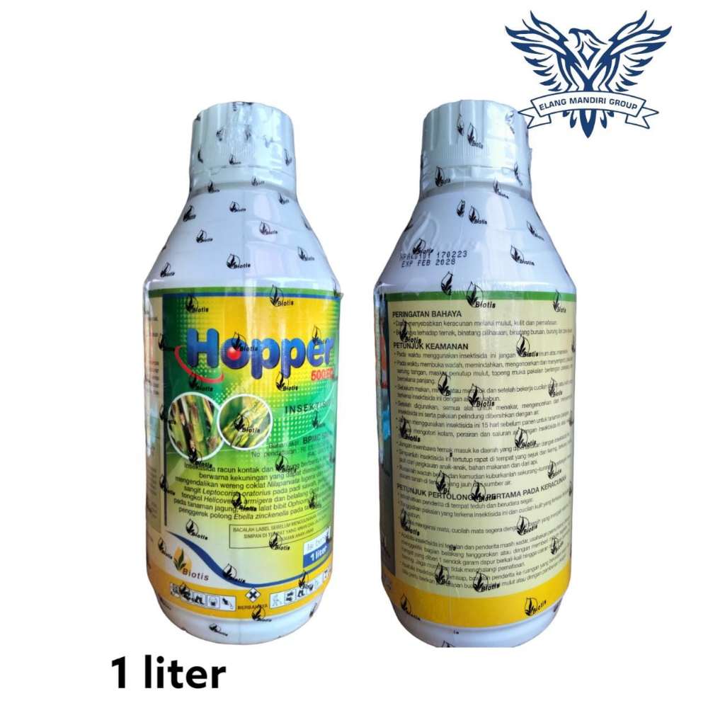 Insektisida HOPPER 1 Liter BPMC 500 g/l Pembasmi Wereng Walang sundep Pada Tanaman Sidabas