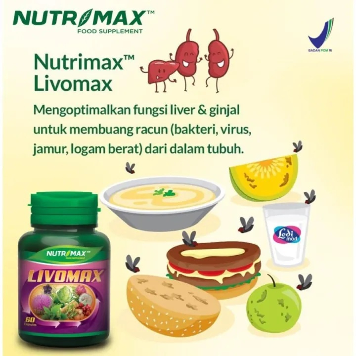 [BPOM] Nutrimax Livomax Isi 30 Tablet / Nutrimax Liver &amp; Kidney Duo / Vitamin Hati / MY MOM