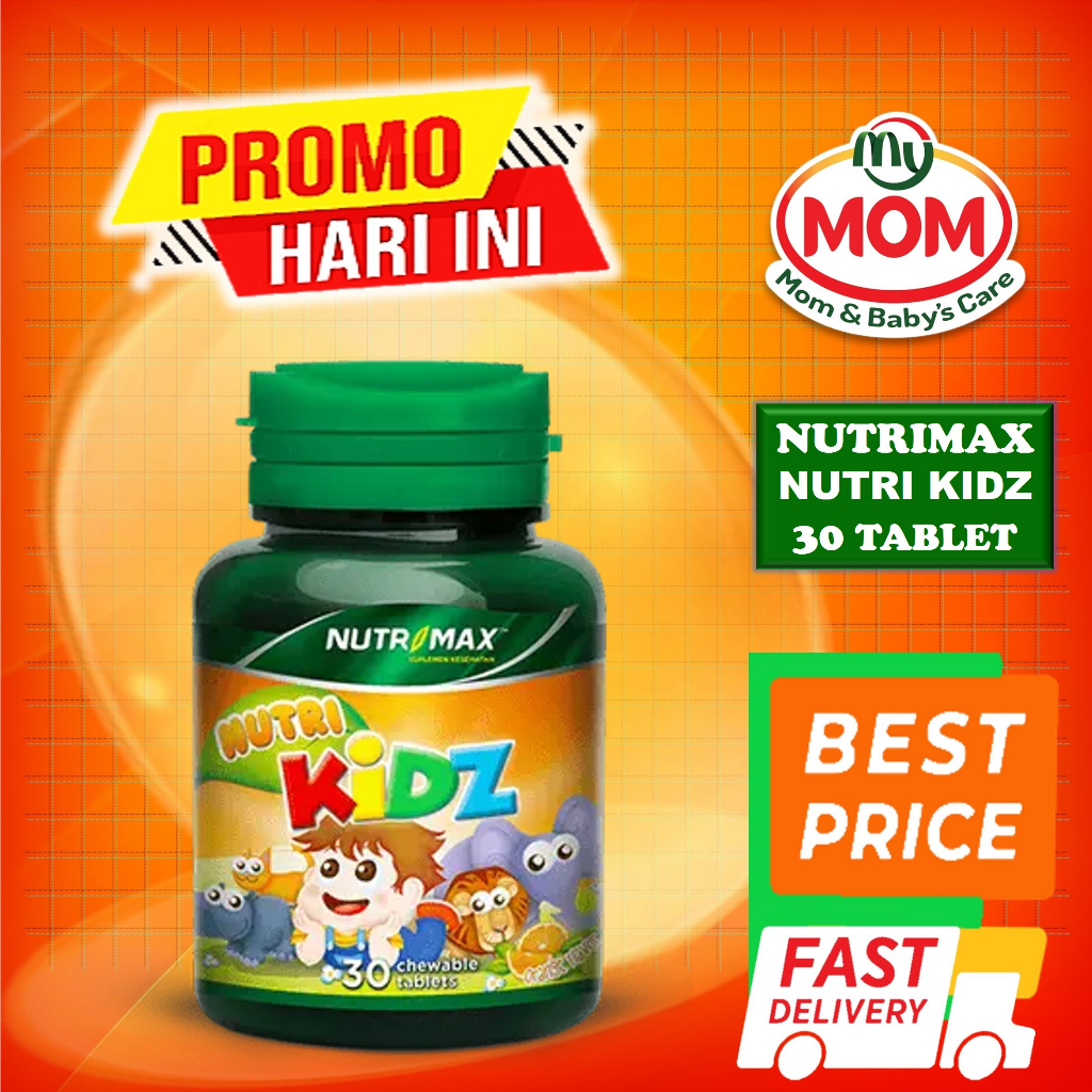 [BPOM] Nutrimax Nutri Kidz Isi 30 Tablet (Bisa Dikunyah) / Nutrimax Vitamin C+ NutriKidz / MY MOM