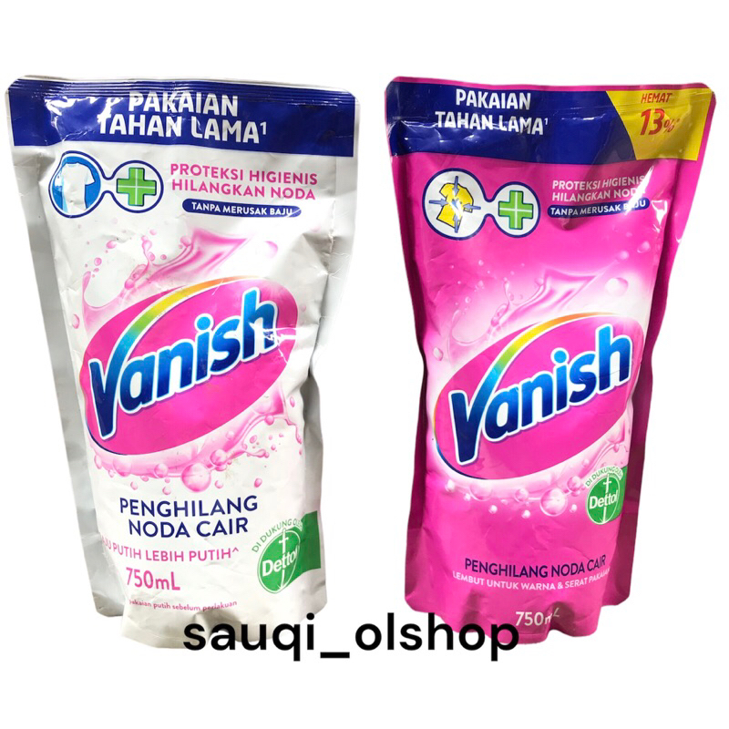 Vanish Putih / Pink Cair Penghilang Noda Pakaian - 750 ml