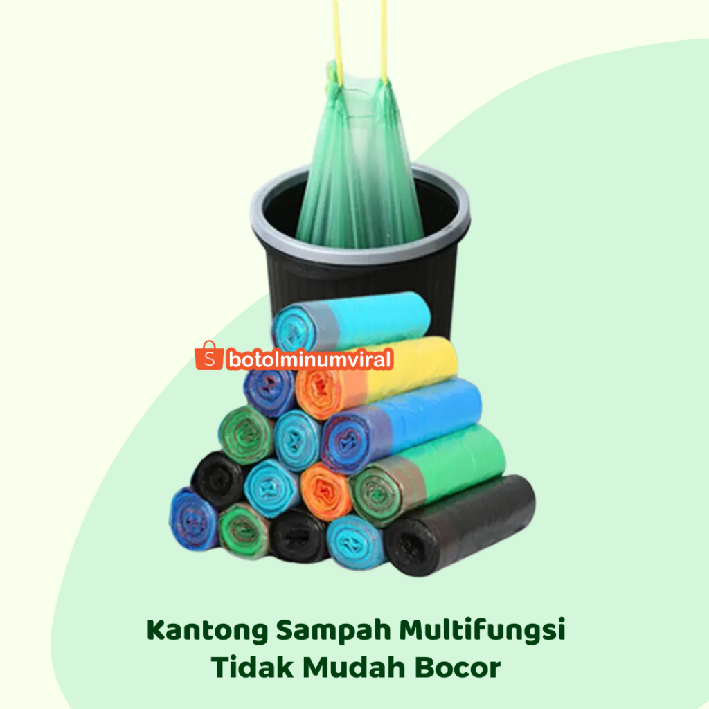 Kantong Plastik Ssampah 45X50CM isi 15 PCS Kantong Plastik Gulung Roll