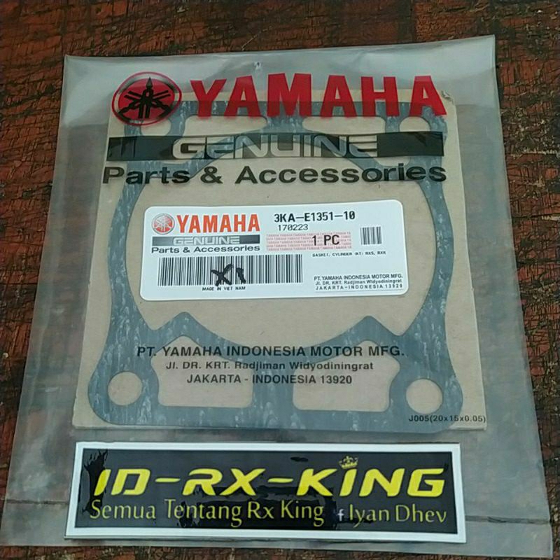 PERPAK BLOK RXKING RXS YT115 ORIGINAL YAMAHA GENUINE PART