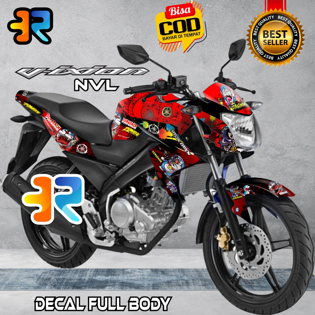 Decal Vixion Nvl Stiker Full Body Variasi Desain Doraemon Zombie