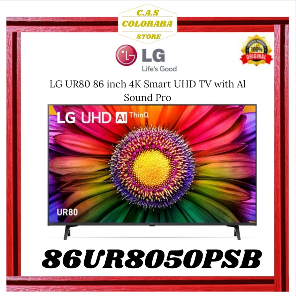 TV LG 86UR8050PSB SMART TV 86 INCH LED 4K UHD 86UR8050 86UR 86UR80 UR8050 UR8050PSB TV LG 86 INCH