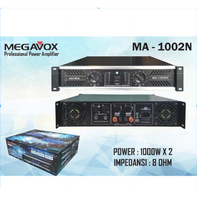 POWER AMPLIFIER MEGAVOX MA 1002 BARU AMPLI MEGAVOX MA 1002N MA1002