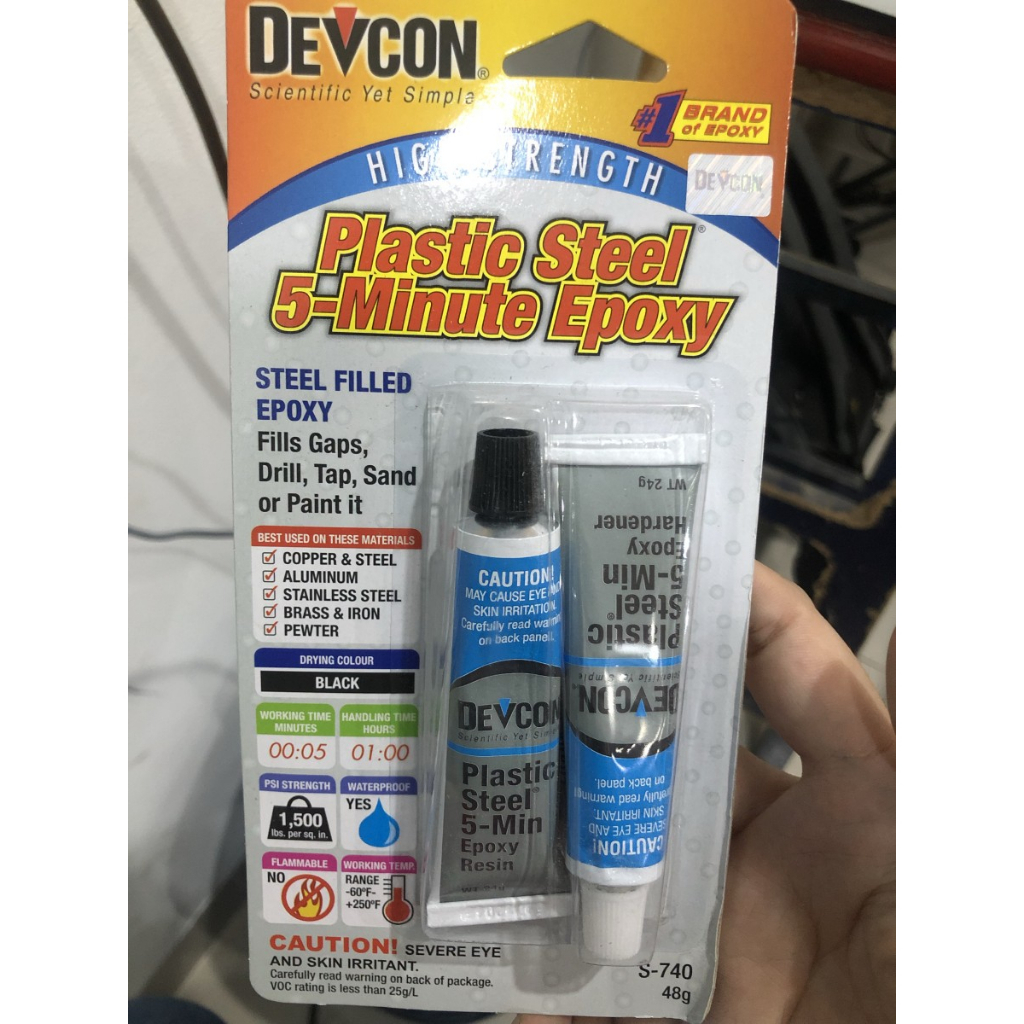 Devcon S5 Plastic Steel Epoxy - DEVCON S5 Plastik Besi