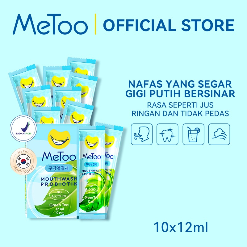 QEILA - Obat Kumur Probiotik / Nafas segar / Pemutih gigi By Metoo | Metoo Sachet