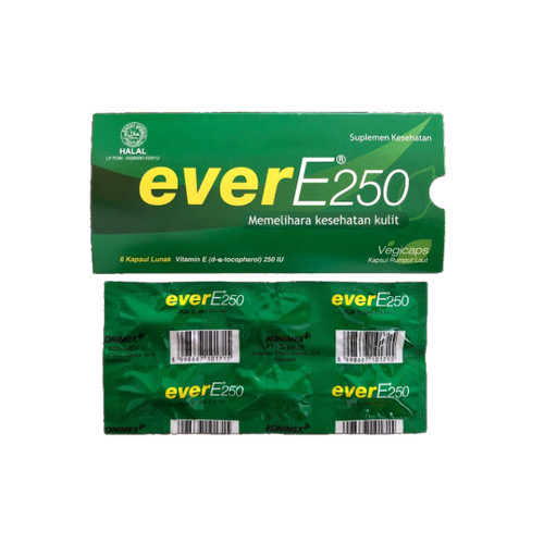 EverE250 Suplemen Kesehatan Vitamin E 250 IU isi 6