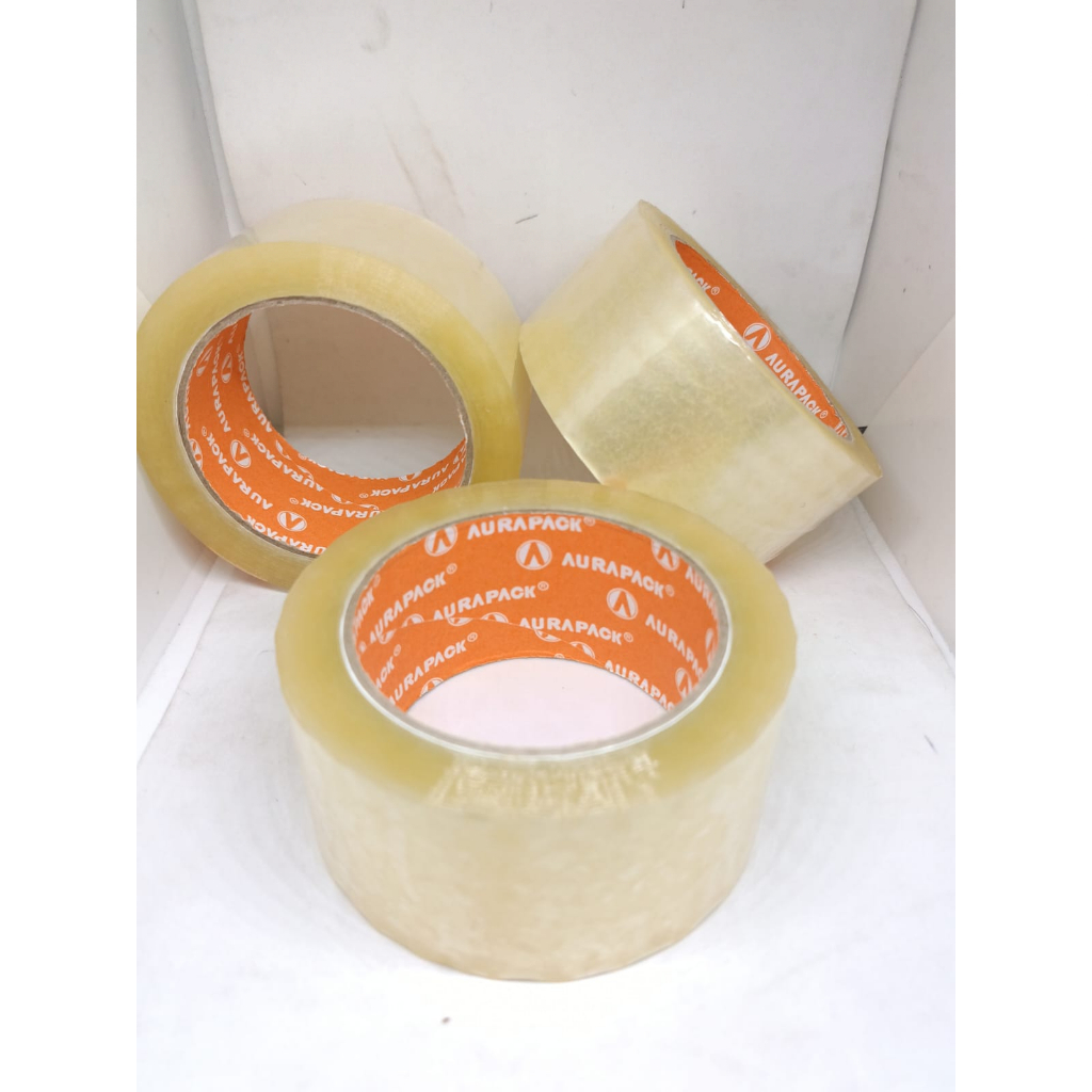 LAKBAN JILID LAKBAN BENING MASKING KERTAS DOUBLE TAPE DABEL TIP 48 MM 2 IN 1 PCS