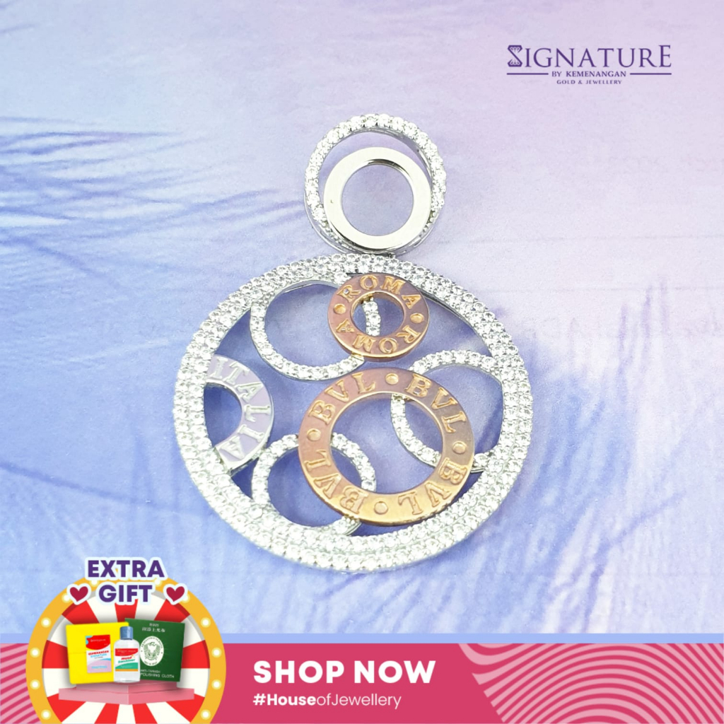 LIONTIN BVL GEMSTONE KOMBINASI KADAR 750