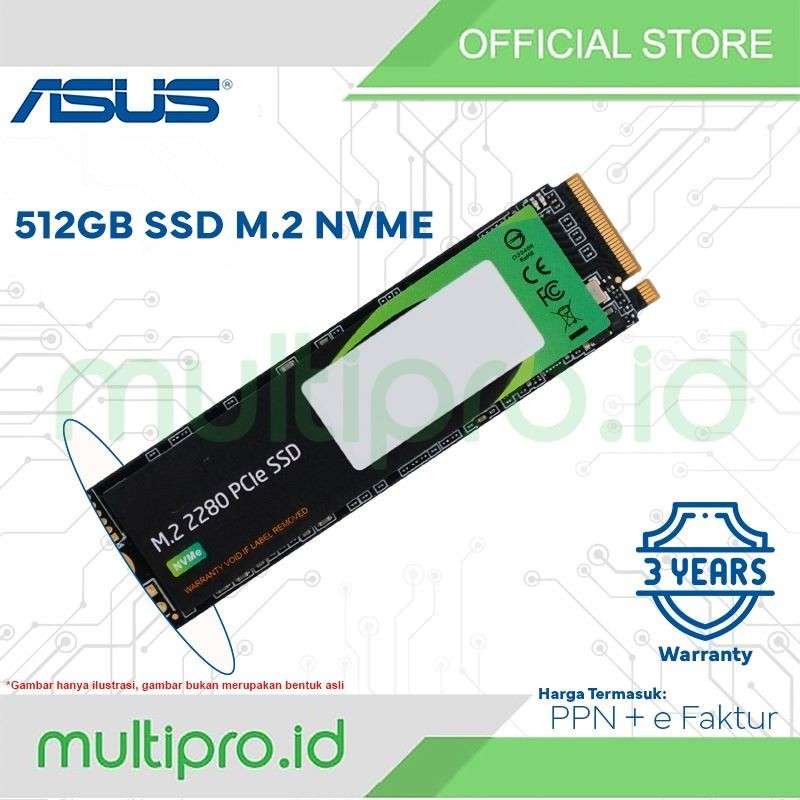Harddisk Server Asus 512 SSD M.2