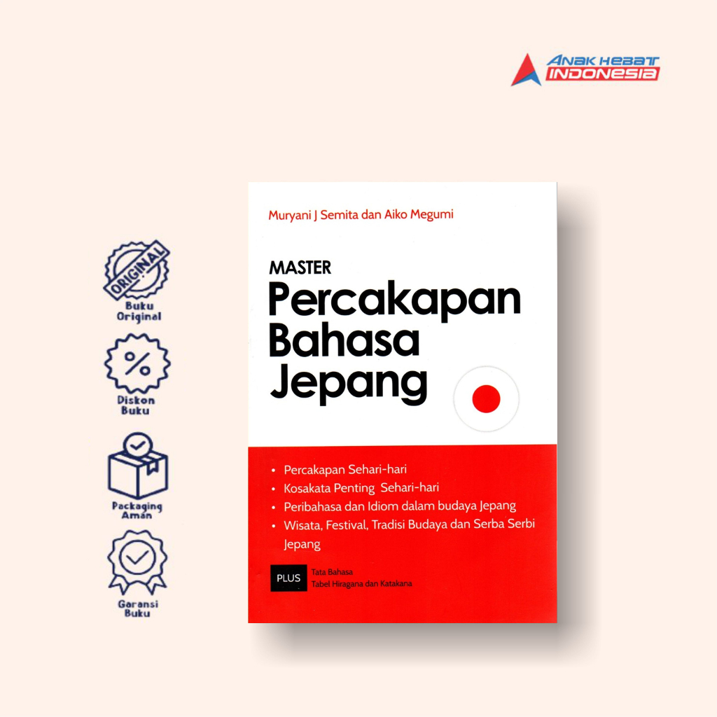 Buku Master Percakapan Bahasa Jepang - Anak Hebat Indonesia