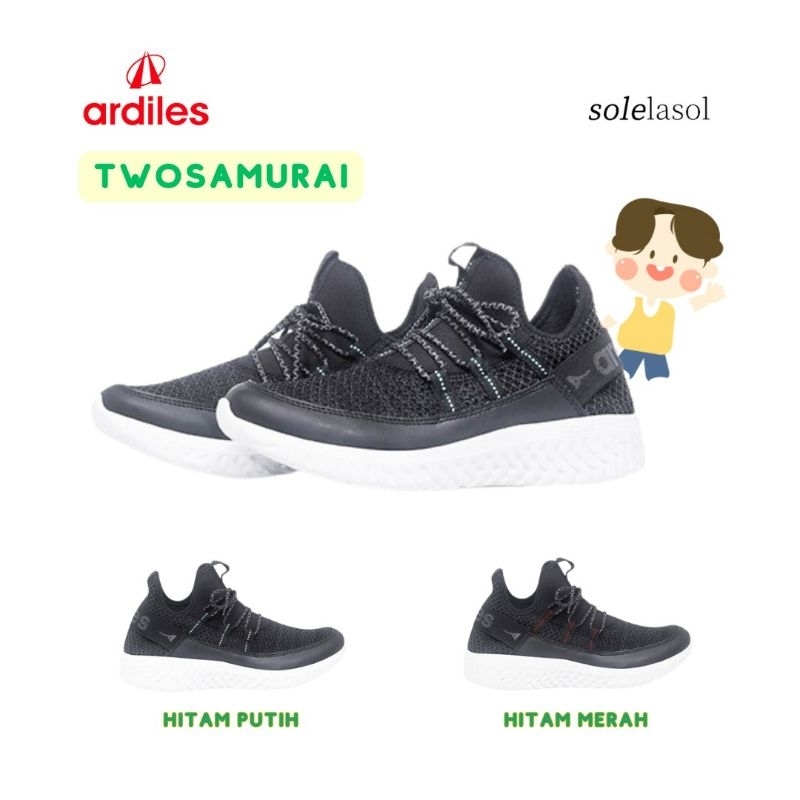 SEPATU ANAK SEKOLAH TRAVELING ARDILES TWO SAMURAI / DISTORSI SLIP ON ORIGINAL TERBARU SPORTY KEREN MURAH