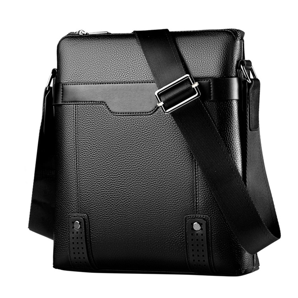 Rhodey Tas Selempang Pria Messenger Bag PU Leather - Black