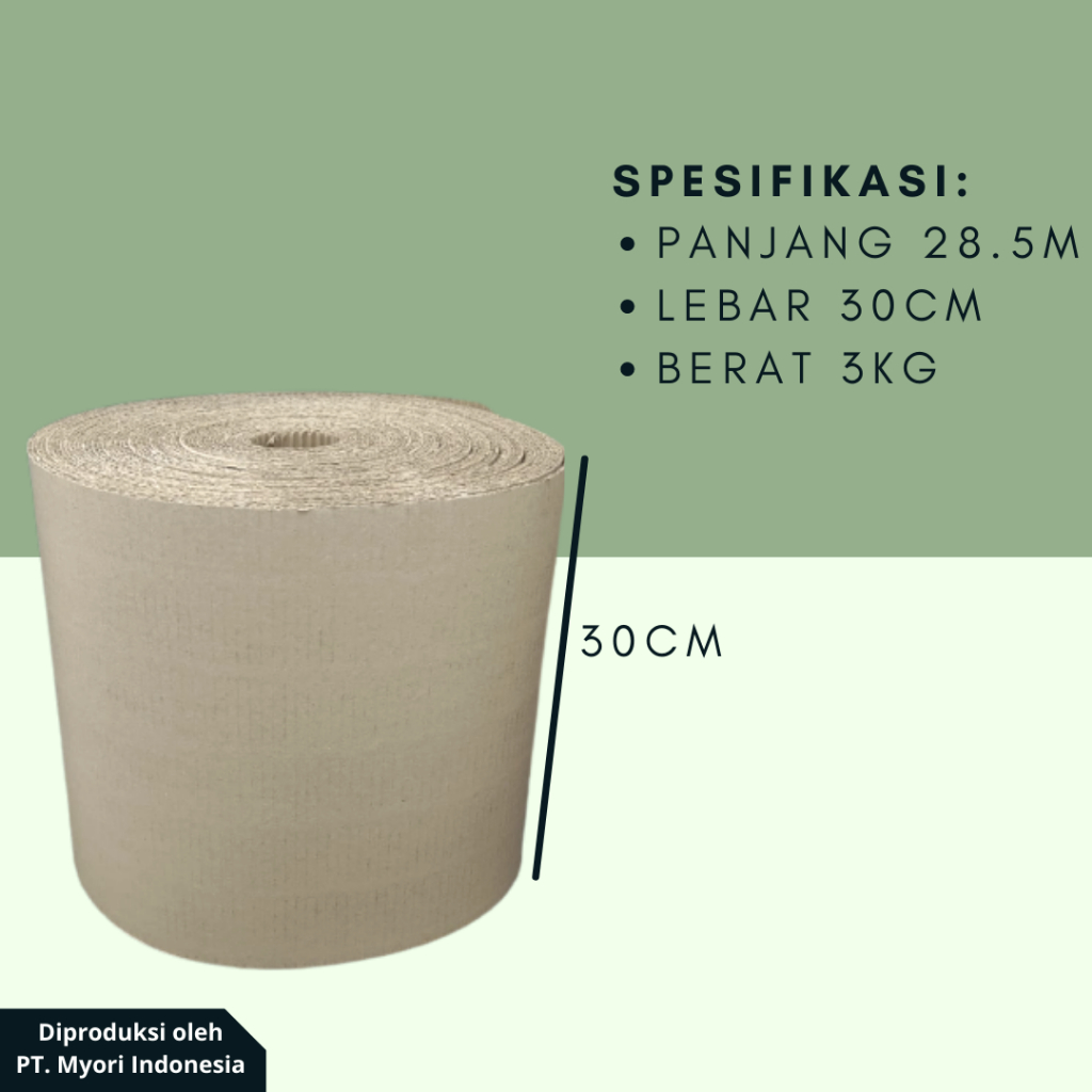 

RB Roll Single Face b flute 3kg Pengemas Barang Wrap Roll