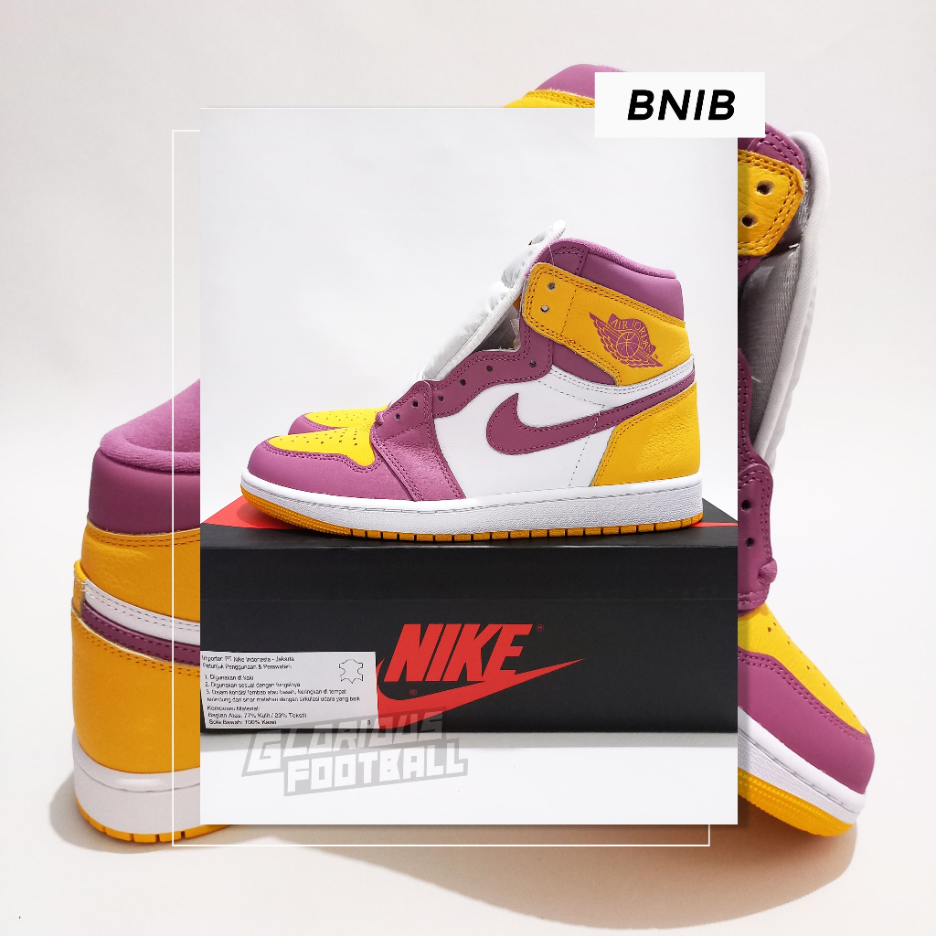 Sepatu Original Nike Air Jordan 1 Retro High OG Brotherhood BNIB US 9