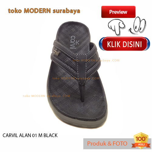 Sandal pria casual sandal sopan jepit CARVIL ALAN 01 M