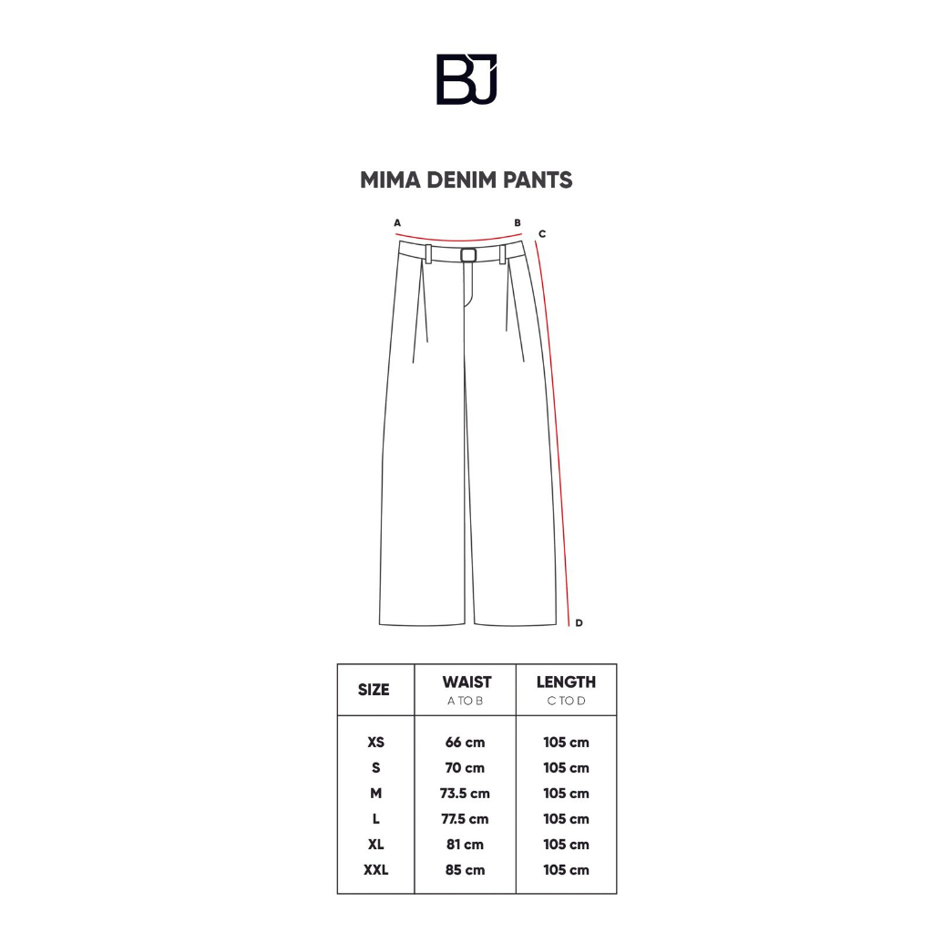 MIMA DENIM PANTS - BENANG JARUM