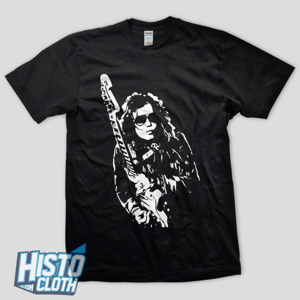 Kaos Band Rock Metal Yngwie Malmsteen Siluet - YNGWIE6