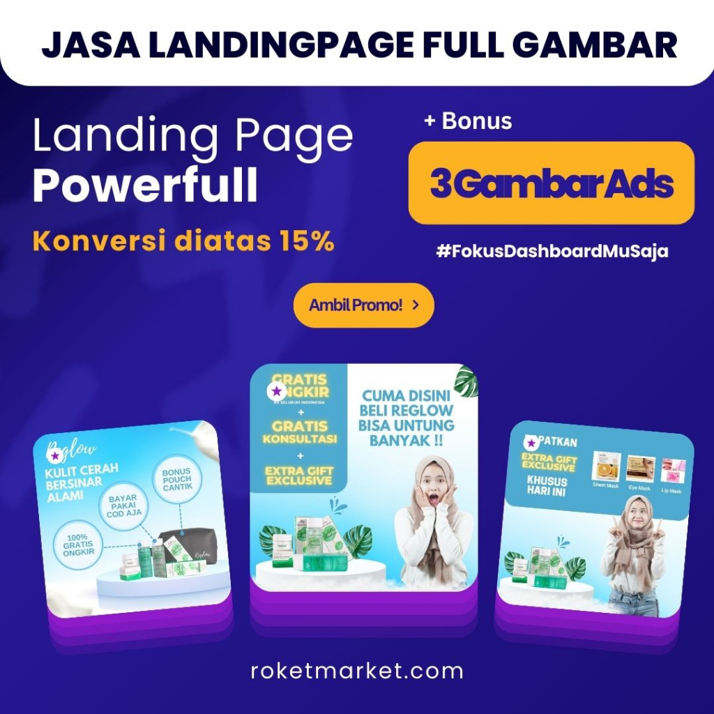 LandingPage Konversi Tinggi (Full Gambar) - LandingPage Ngiklan - LandingPage Jualan Online