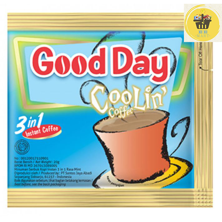 

Good Day 3 in 1 Instant Coffee - Coolin Coffee (1Renteng 10pcs)