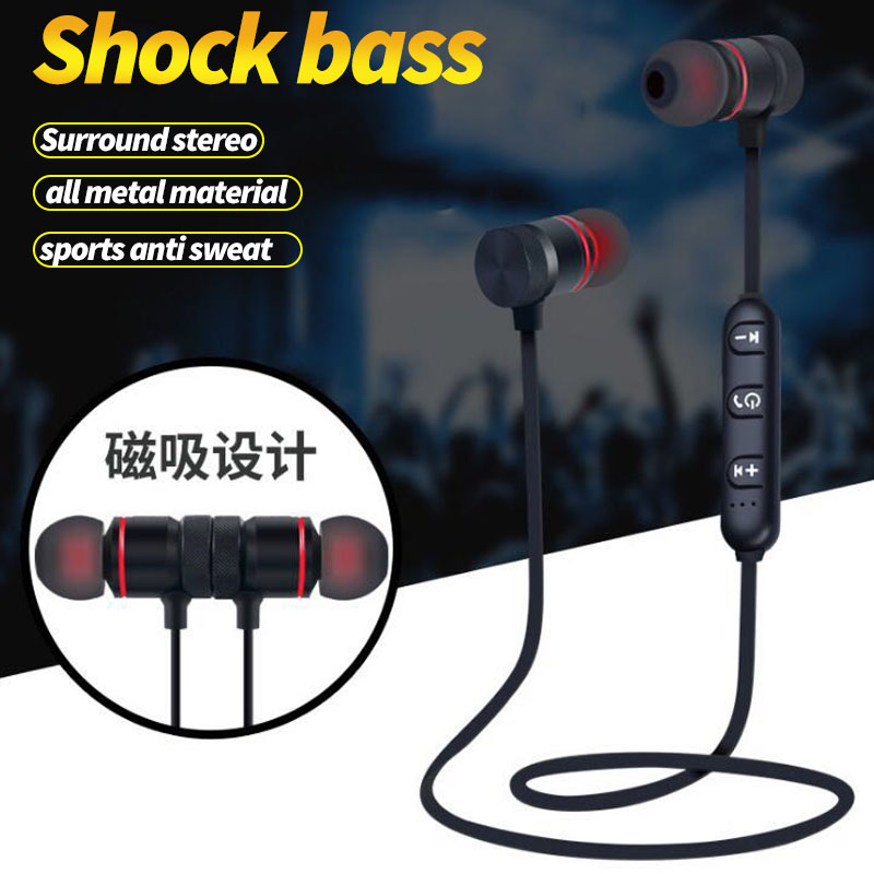 Headseat Earphone Bluetooth Sport Magnet Headseat Magnetic