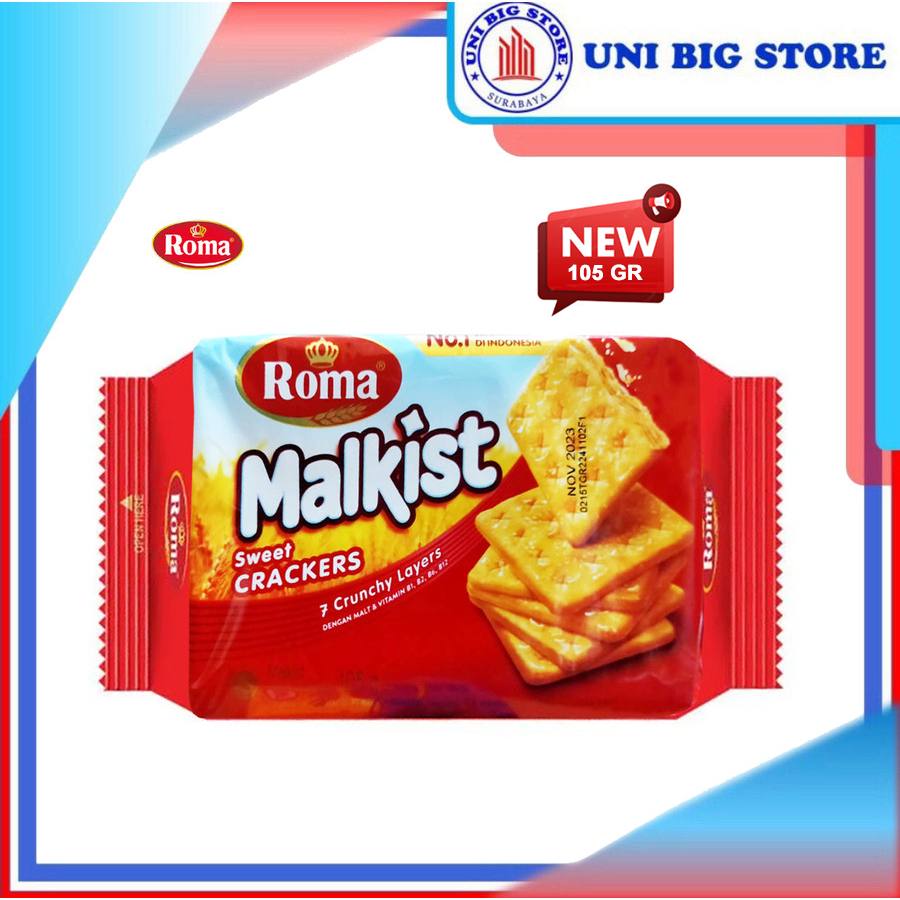 

Roma Malkist Crackers 105 gr Gaben Gabin Manis