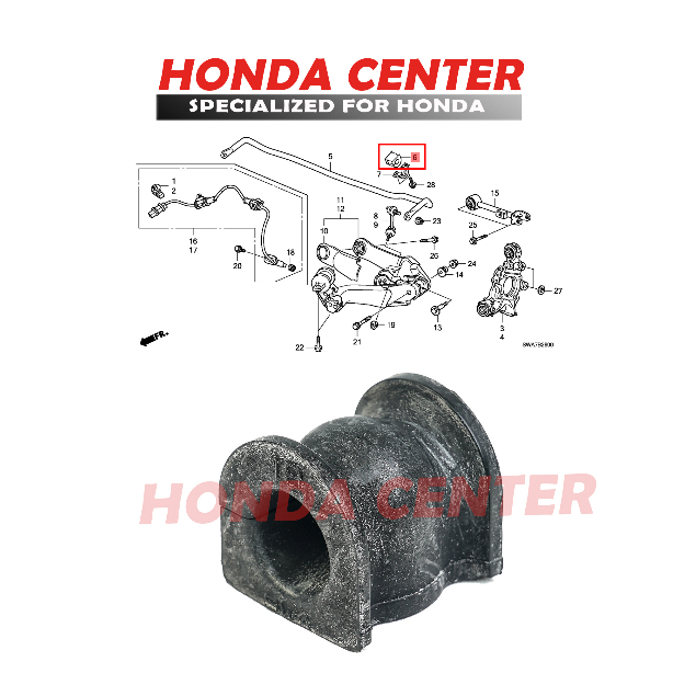 ORIGINAL HONDA,karet stabil belakang crv 2007 2008 2009 2010 2011 2012 2013 2014 2015