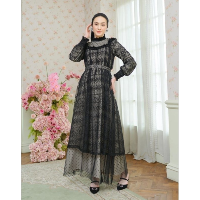 KAMARATIH DRESS BLACK XL 140 by AINAYYA.ID